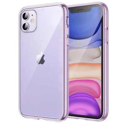 Abbildung von JETech Hülle für iPhone 11 (2019) 6,1&quot;, Nie Vergilbung Handyhülle Schutzhülle Case Cover mit Anti kratzt Transparente und Rückseite (Lila)