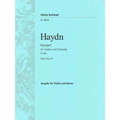 Abbildung von Violinkonzert G dur Hob VIIa:4* Ausgabe für Violine und Klavier (EB 8606)