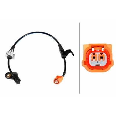 Abbildung von HELLA 6PU 358 217 491 ABS Sensor mit Klammer Hallsensor 2 468 HONDA: Accord 7 Limousine