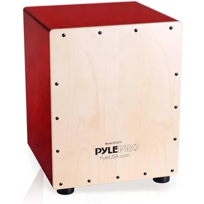 Abbildung von Pyle String Cajon Holz Percussion Box, mit internen Gitarre Saiten (pcjd15)