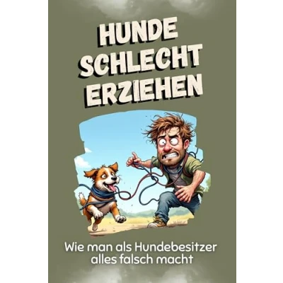 Abbildung von Hunde schlecht erziehen Das perfekte Geschenk für Weihnachten und Geburtstag Männer, Frauen Teenager: Wie man als Hundebesitzer alles falsch macht