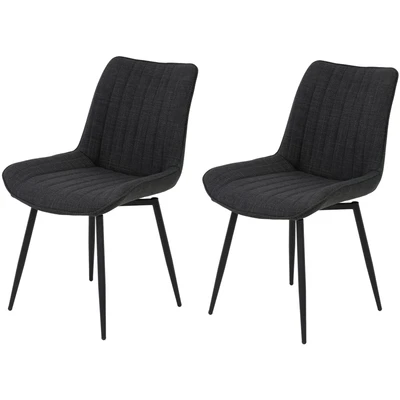 Abbildung von HELA Drehstuhl &quot;Vierfußstuhl BERGEN&quot;, (Set), 2 St., Webstoff, Esszimmerstuhl, XL Sitzbreite, 360 drehbar