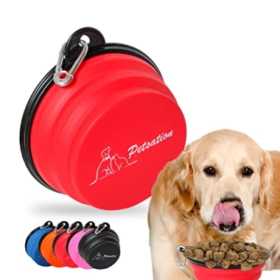 Abbildung von Reisenapf Hun PETSATION Hundenapf faltbar für unterwegs [Das Original] Futternapf Hund ideal den Alltag 2000 ml Wassernapf Trinknapf Reisenapf, Fressnapf, Napf