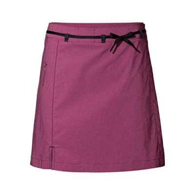 Abbildung von VAUDE Womens Tremalzo Skirt III Rock für den Radsport Damen inkl. Innenhose atmungsaktiver Fahrradrock, Cassis, 44
