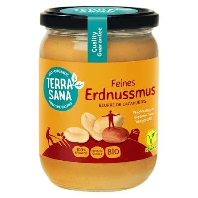 Abbildung von TerraSana Bio Erdnussmus fein: Die Reinheit der Natur in deiner Küche (1 x 500 Glas)