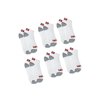 Abbildung von Levi&#039;s LOW CUT 6 PACK Unisex Socken für Kinder, Größe: 23.5 27, White