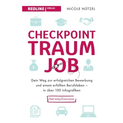 Abbildung von Checkpoint Traumjob: Dein Weg zur erfolgreichen Bewerbung und zu einem erfüllten Berufsleben in über 100 Infografiken. Mit den Tipps vom Profi richtigen Job finden