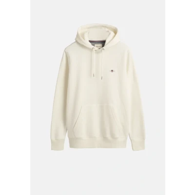 Abbildung von GANT Shield Hoodie Kapuzenpullover, Herren, Größe: XS, Eggshell