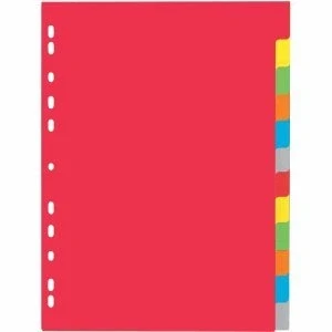 Abbildung von Pagna 25 x Register A4 Karton 12 teilig blanko o. Deckblatt 6 farbig