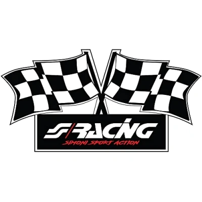 Abbildung von Simoni Racing Aufkleber &#039;Flag&#039; 100x50mm
