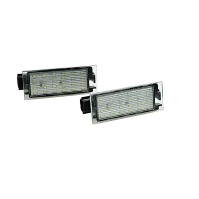 Abbildung von AUTO STYLE Satz LED Nummerschildbeleuchtung kompatibel mit Renault/Opel diverse Modelle