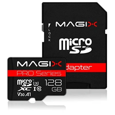 Abbildung von Magix MicroSD Speicherkarte PRO Series Klasse10 V30 + SD Adapter bis zu 95 MB/s (128GB)