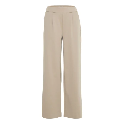 Abbildung von b.young Rizetta WIDE Stoffhose, Damen, Größe: Large, Roasted cashew