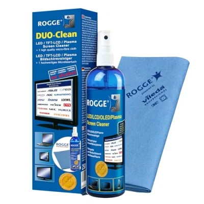 Abbildung von ROGGE DUO Clean Original, 250ml inkl. &amp; Vileda Microfasertuch Glasreiniger (ROGGE Set, [2 St. 1x Flasche mit 250ml)