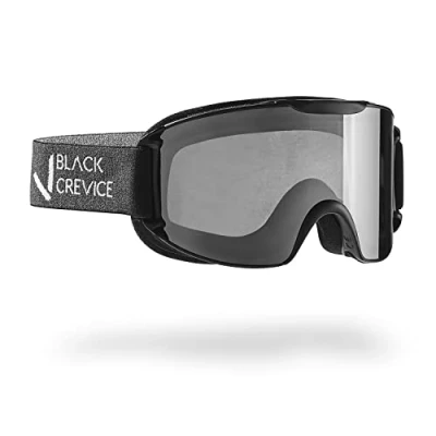 Abbildung von Black Crevice Erwachsenen Skibrille mit Doppelscheibe, Black/Smoke Black…