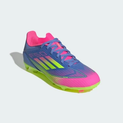 Abbildung von adidas Performance F50 League Unisex Fußballschuh Nocken für Kinder, Größe: 29, Blue fusion/lucid lemon/lucid pink Schuhe