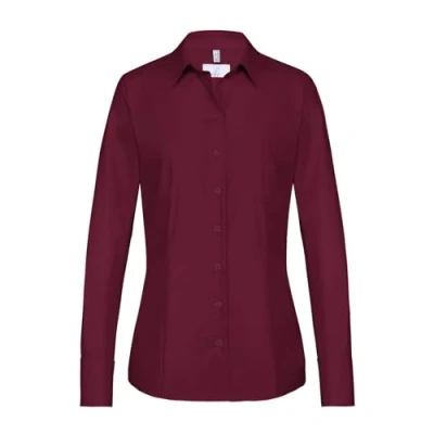 Abbildung von Greiff Langarmbluse Corporate Bluse Damen BASIC Regular Fit Bordeaux 36
