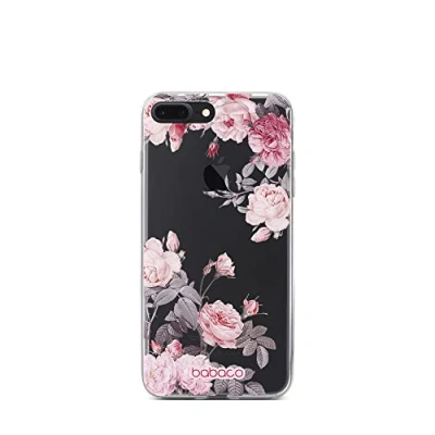 Abbildung von Babaco ERT Group Handyhülle für iPhone 7 Plus/ 8 Plus Original und offiziell Lizenziertes Muster Flowers 055 optimal an die Form des Handy angepasst, teilweise transparent