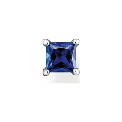 Abbildung von Thomas Sabo Einzel Ohrstecker mit blauem Stein 925 Sterling Silber H2233 699 32