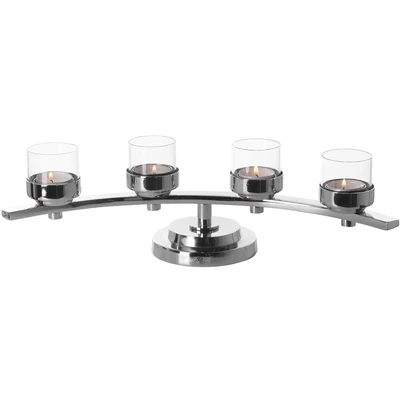 Abbildung von Fink Adventsleuchter &quot;Kerzenhalter DUNJA, 4 flammig&quot;, (1 St.), Teelichthalter mit Glaseinsatz, flammig, Breite ca. 42 cm