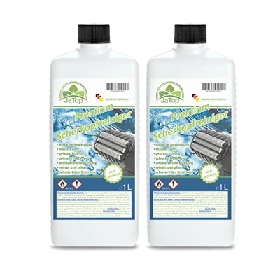 Abbildung von JaTop Scherkopfreiniger Nachfüllflüssigkeit [1l pro Flasche] geeignet zum Nachfüllen von Braun Clean &amp; Renew Synchro Activator Pulsonic Series 3/5/7/9 Panasonic Made in DE (2)