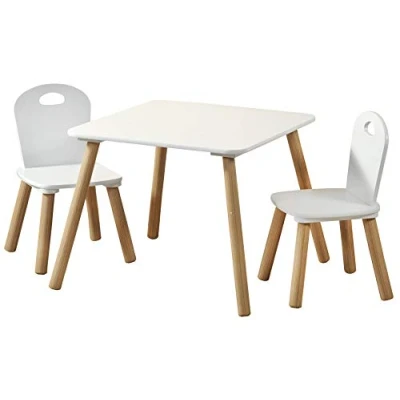 Abbildung von KESPER® Kindertisch 1 mit 2 Stühlen, FSC, Farbe: weiß 17712 (1 St)