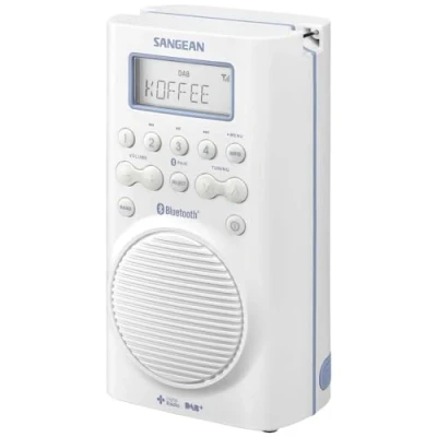 Abbildung von Sangean H 205D BT Wasserdichtes Duschradio (Bluetooth, DAB+, UKW RDS, wasserdicht nach JIS7) weiß