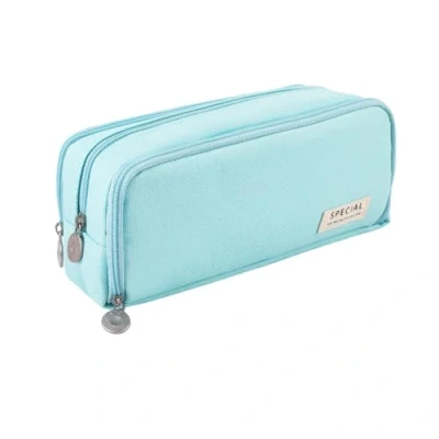 Abbildung von iSuperb Federmäppchen Teenager Mädchen Mäppchen Pencil Case Federtaschen Etui Stifte 3 Fach,Große Kapazität Mäppchen,Mäppchen Reißverschluss Tasche,für Schule &amp; Büro (Blau)