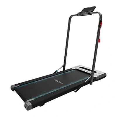 Abbildung von Cecotec Kompaktes und klappbares Gehband DrumFit WayHome 600 Pad. 550 W / 0,75 PS, Lauffläche 100x40cm, Geschwindigkeit bis zu 6km/h, Klappbarer Griff, LCD Bildschirm, Lautsprecher Fernbedienung