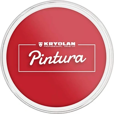 Abbildung von Kryolan Pintura Water Color Schminke 25ml, Farbe: Ruby, Waschbar, Vegan, ohne Parfüm, Parabene, Glutenfrei ideal für Kinder, Party, Karneval, Fasching &amp; Halloween