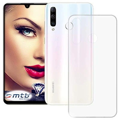 Abbildung von mtb more energy® Hülle Clear &amp; Slim für Huawei P30 Lite / New Edition (6.15&#039;&#039;) transparent flexibel TPU Silikon Schutzhülle Case Cover Tasche