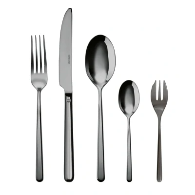 Abbildung von Sambonet Besteckset Linear Schwarz 30 teilig