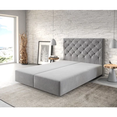 Abbildung von Boxspringgestell Dream Great 140x200 cm Mikrofaser Grau