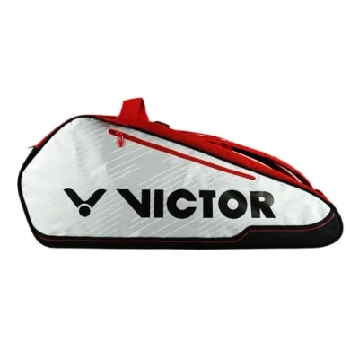 Abbildung von VICTOR Racket Bag Doublethermobag Badminton Tennis Squash Bag, Rot/Weiß
