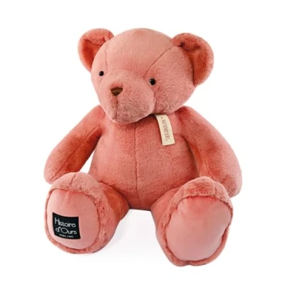 Abbildung von Histoire d&#039;Ours Der Teddybär Rosé Praline 75 cm Geschenk zur Geburt HO3234