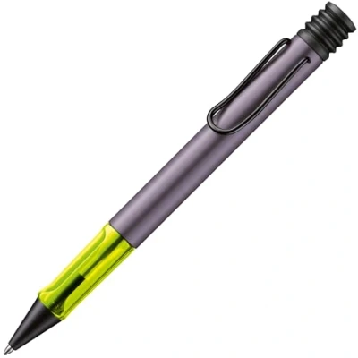 Abbildung von Lamy AL star aubergine Kugelschreiber leichter Kuli mit transparenten, ergonomischen Griff &amp; Gehäuse aus Aluminium inkl. Großraummine M 16 in schwarz