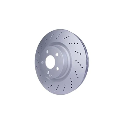 Abbildung von HELLA PRO 8DD 355 116 951 Bremsscheibe 344 32 05/06 112 innenbelüftet, gelocht beschichtet ohne Radbefestigungsbolzen, Radnabe