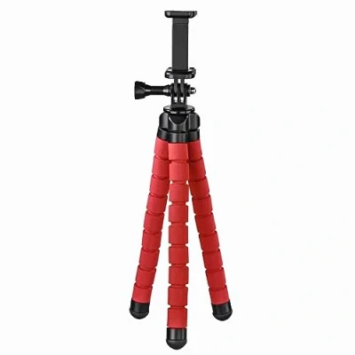 Abbildung von Hama Stativ Flex für Smartphone und GoPro, 26 cm, Rot