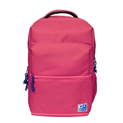 Abbildung von Oxford B Out Unisex Schulrucksack, 30 l, 42 cm, gepolsterte Laptoptasche, Isolierfach, recyceltes Polyester, Wassermelone, Rosa, 42x30x15cm, Casual