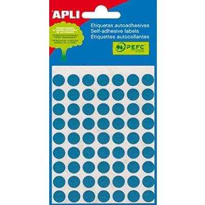 Abbildung von APLI 2052 Etiketten blau (Ø 10) 5 Blatt