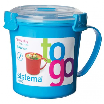 Abbildung von Sistema Mikrowelle Suppe Becher/Lunch Stew Hot Drinks Cup, 656ml BPA Free gemischte Farben