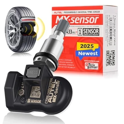 Abbildung von Autel 2 in 1 RDKS MX Sensor, Reifen mit doppelter Frequenz für 98% Autos, identisch OE Reifendruck Kontrollsystem TPMS Ersatz Druck klonbar bis 100% (Metallventil, Stück)