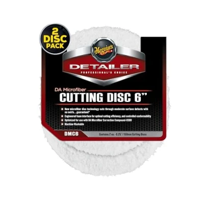Abbildung von Meguiar&#039;s DMC6 DA Microfiber Cutting Disc 6&quot; 159mm Mikrofaseraufsatz (2er Pack)
