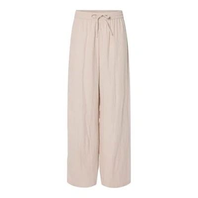 Abbildung von Pieces Pcsastina WIDE Pants Stoffhose, Damen, Größe: XL, Silver gray