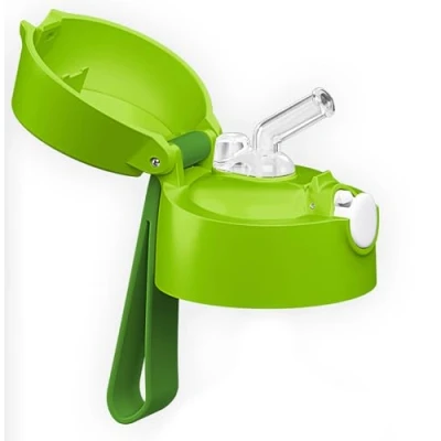 Abbildung von Jarlson® Ersatzdeckel für Charli und Mali Trinkflasche, verwendbar 350ml 500ml Flasche, Ersatzteile, Ersatz (Charli Deckel (Strohhalm), Hellgrün)