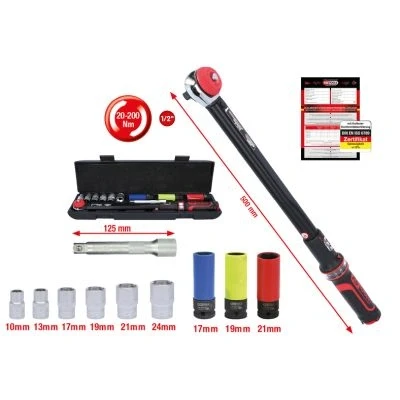 Abbildung von KS TOOLS 516.2400 Drehmomentschlüssel Satz 12,5 (1/2&quot;)