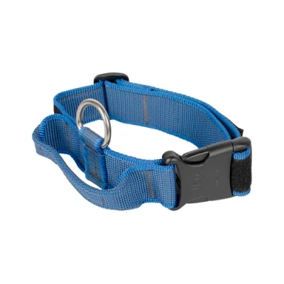 Abbildung von Julius K9 C&amp;amp G Halsband, mit Handgriff, blau/grau, 40mm/38 53c