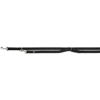 Abbildung von Trixie Premium adjustable leash, XS S: 2,00 m / 15 mm, sort