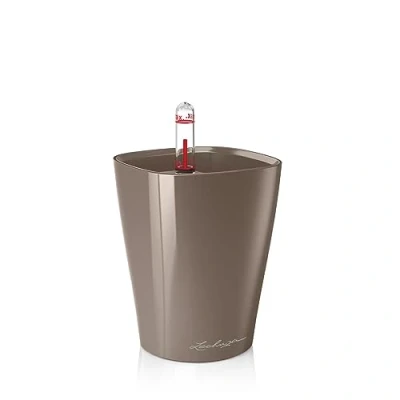 Abbildung von Lechuza® Blumentopf Lechuza klein Mini Deltini taupe hochglanz braun (1 St)