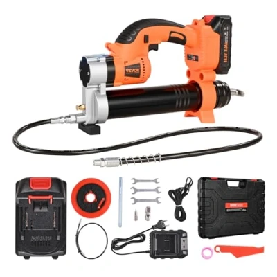 Abbildung von VEVOR Akku Fettpresse 20V Grease Fett Gun Einhandfettpresse mit 2,0 Ah